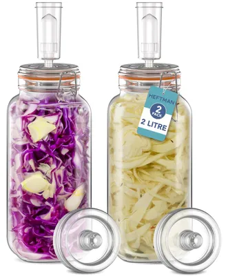 Fermentationsset 2er-Pack 2L Gläser mit Luftschleusen