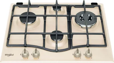 Produktbild von Whirlpool GMT 6422 OW, Weiß, Integriert, 60 cm, Gaskochfeld, Gusseisen, 4 Zone(n)