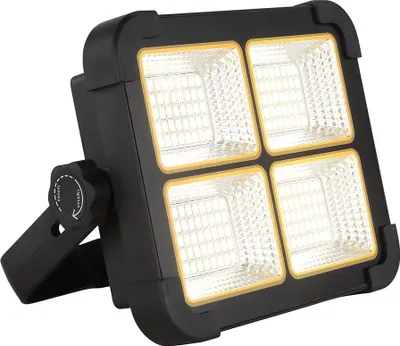 Zdjęcie produktu dla Lampa solarna LED, reflektor, IP44, czarna, ściemnialna, wys. 14,5 cm