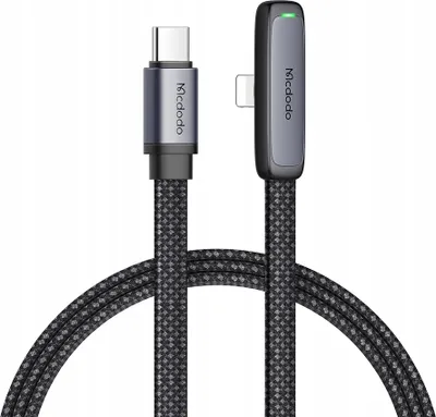 Produktbild von Mcdodo 3 in 1 Kabel, Lightning / MicroUSB / USB C, 3A, 1,2m, schwarz