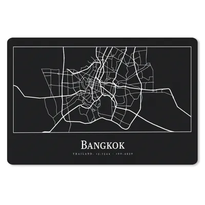 Produktbild von MuchoWow® Schreibtischunterlage Bangkok - Karte - Stadtplan 60x40 cm - XXL Mauspad - Großes Mauspad