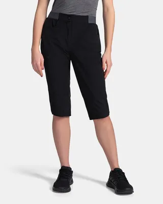 Obrázek produktu pro Dámské outdoorové kalhoty s 3/4 nohavicemi Kilpi MEEDIN-W, ČERNÉ, velikost 34