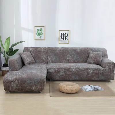 Produktbild von Sofa Überwürfe Sofabezug Stretch elastische Sofahusse Sofa Abdeckung in Verschiedene Größe und Farbe Herstellergröße195-230cm (Braun, 3 Sitzer für Sofalänge 170-220cm)
