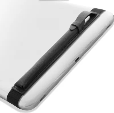 Produktbild von subtel Tablet Stift Halterung: Touch Pen Stifthalter für iPad Air Galaxy Tab - Halteband passend für Apple Pencil Case - Pad Stifte Hülle, Band Befestigung - Displaystift Halter Touchstifthalterung
