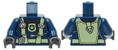 Productafbeelding van LEGO Donkerblauwe torso, duikpak (973pb4194c01) – nieuw