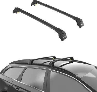 Produktbild von TURTLE STREŠNÝ NOSIČ AIR-2 , Čierna VOLKSWAGEN PASSAT VARIANT (B8)