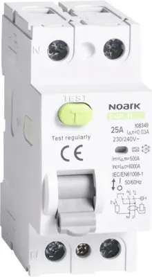 Obrázok produktu pre Prúdový chránič Noark 108349 2P, 25A A 30mA