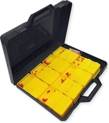 Produktbild von TimeTEX Klassensatz Schüttelboxen gelb, 24 Stück im Koffer