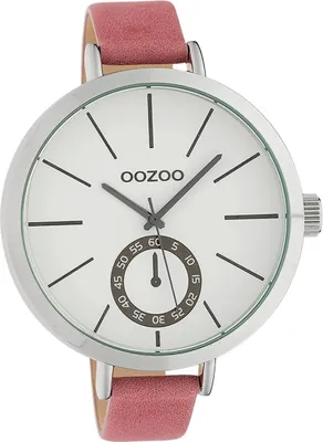 Produktbild von Oozoo Leder Damen Uhr Analog Quarzuhr Armband pink rosa Timepieces D2UOC10464
