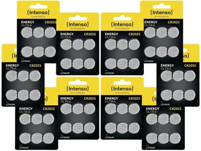 Image de INTENSO Kit de piles bouton au lithium CR2025, 60 pièces