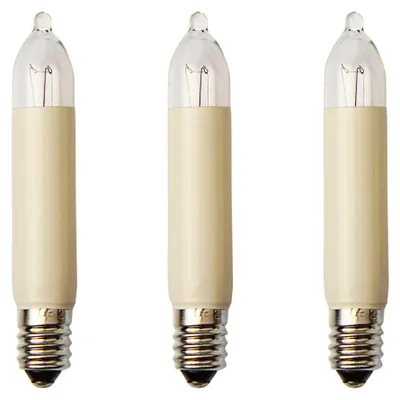Produktbild von Ersatzkerzen 3Stk 8V 3W, Kleinschaftkerzen E10, 30 Brennstellen außen 932034