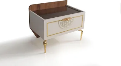 Zdjęcie produktu dla Stolik nocny do sypialni nowoczesny design meble drewno nowy biały