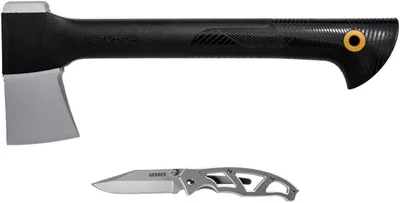 Produktbild von Fiskars Geschenk-Set Limited Edition - Universalaxt (39 cm) + – A6 Universalaxt + Messer