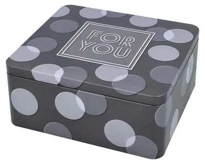 Produktbild von BIRKMANN Geschenkbox mit Spruch, grün, 21 x 19 cm, H 9 cm, aus robustem Weißblech, 439924