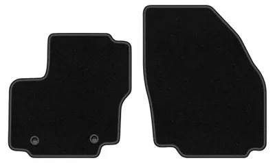 Obrázek produktu pro Přední velurové koberce pro: Ford Galaxy MK2 2006-2012 (minivan) – 2 ks, černé, na míru – Wielganizator BASIC