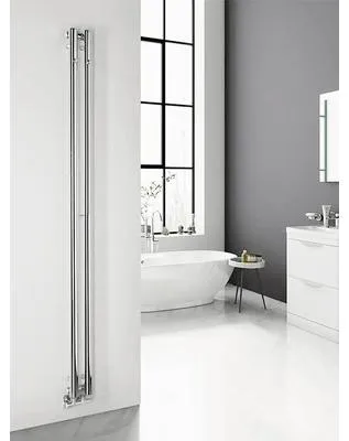 Obrázek produktu pro Designové topné těleso Sapho 180 x 12 x 140 mm připojení 1/2" dole uprostřed