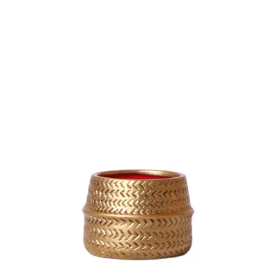 Produktbild von Kolibri Home | Groove Blumentopf - Goldener Keramik-Topf - Topfgröße - Ø6cm