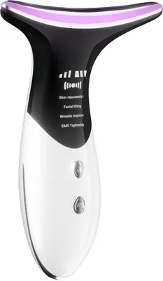 Produktbild von Elektrisches Gesichts- und Nackenmassagegerät 4-in-1, Hautstraffung mit Wärme, 3 Stufen, tragbares Beauty Gerät