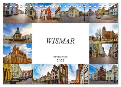 Produktbild von Wismar Impressionen (Tischkalender 2027 DIN A5 quer), CALVENDO Monatskalender