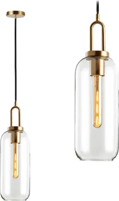 Produktbild von tooLight Pendellampe App631-1Cp Glas Rohr 1-Lichtquelle E27 13X13X43-95Cm Einstellbar