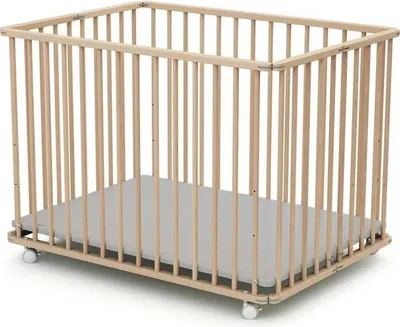 Immagine prodotto di Box, rettangolare, WEBABY CALI, 70 x 100 cm, fino a 24 mesi, faggio massiccio