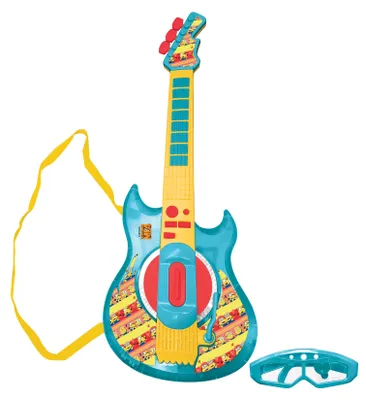 Image de Guitare Électronique Lumineuse avec lunettes et micro Minions