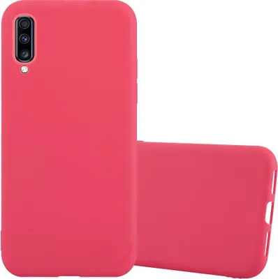 Obrázek produktu pro Cadorabo Case for Samsung Galaxy A70 / A70s Protective Cover in Red Pouzdro na mobilní telefon TPU Silicone Case Cover