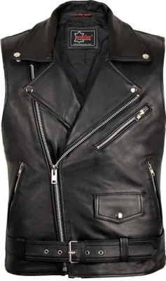 Produktbild von Rockerweste Lederweste Bikerweste Motorrad Kutte Rock Lederkutte Biker Chopper(XL)