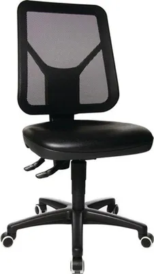 Produktbild von Arbeitsdrehstuhl TEC 80 C Bodengleiter+Fußring Polyurethanschaum schwarz