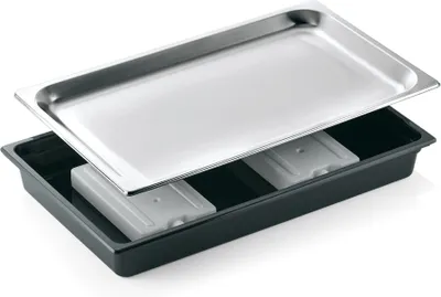 Produktbild von Kühlschale GN 1/1 inkl. Kühlakku und Tablett aus Edelstahl