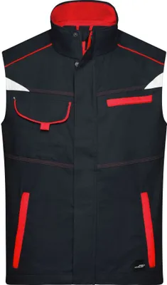 Produktbild von Workwear Vest - COLOR - carbon/red, Gr. L