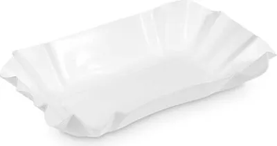 Produktbild von 250x BIONATURE Pappschalen aus Frischfaser 14 x 9 x 3 cm fettdicht weiß