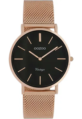 Image de Montre Oozoo rose?or en acier inoxydable C9926A Vintage Series Femme Montre à quartz analogique UOC9926A