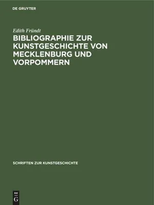 Produktbild von Bibliographie zur Kunstgeschichte von Mecklenburg und Vorpommern