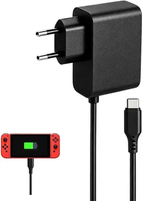 Produktbild von Netzteil für Nintendo Switch - 5 V - 2,4 A - 12 W - USB-C-Adapter mit 1,5 m Kabel