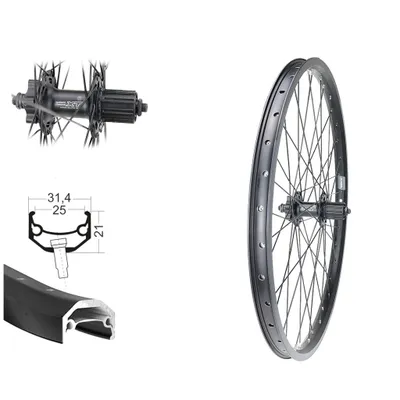 Produktbild von 26“ Hinterrad 8,-9,-10 fach Disc Shimano XT Andra 40 verstärkte Speichen 180 kg