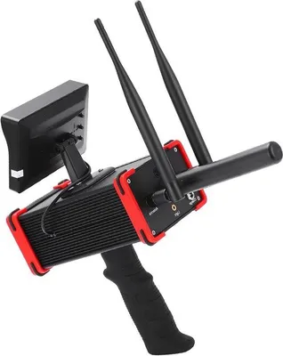 Imagen del producto de Detector de metales, alcance de hasta 16 metros, recargable, de alta sensibilidad, para la búsqueda de oro y diamantes