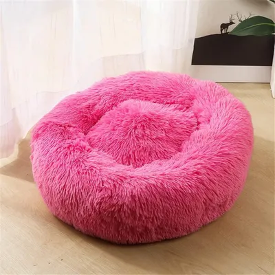 Immagine prodotto di Cuccia per cani, cuccia per gatti, morbida, rotonda, 100 cm, rosa scuro