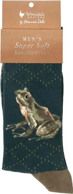 Produktbild von Wrendale Designs Herren Bambus Frosch Socken The Happy Frog
