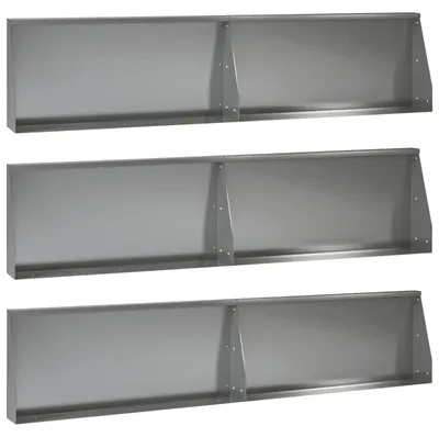 Produktbild von Stützmauer 6 stk. 100 x 12 x 40 cm Verzinkter Stahl Silber
