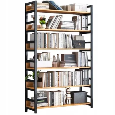 Produktbild von Industrialny Regał Stojący Rustykalny 6 Półek Drabinka Na Książki 174 Cm