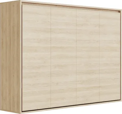 Produktbild von Schrankbett  SMARTBett140x200 Horizontal (M2 55 cm Tiefe)  Kaiser Eiche