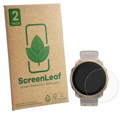Produktbild von 2x ScreenLeaf Schutzfolie für Polar Vantage M3 Displayschutz Display Schutz Folie Klar Transparent