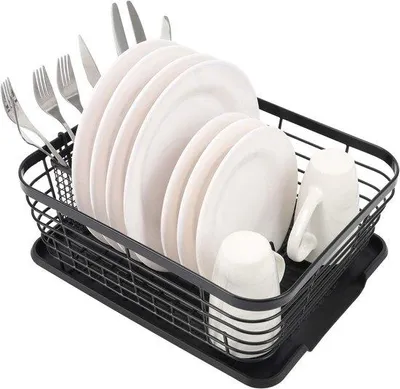 Image de Poubelle de cuisine à chargement par le haut et couvercle coulissant - noire - robuste