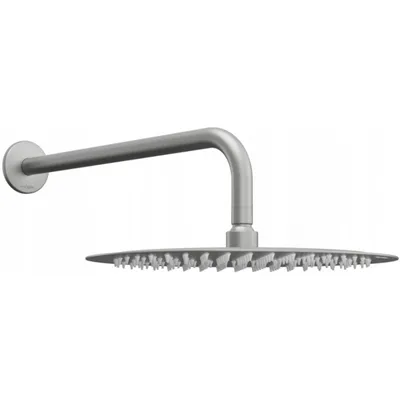 Obrázok produktu pre Mexen dažďová sprcha slim 25 cm s sprchovým ramenom, grafitová čierna - 79225211-66