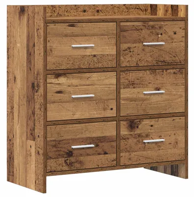 Obrázek produktu pro Konferenční stolek z masivního dřeva s patinovým povrchem, rozměry 75 x 33 x 80 cm, vyrobený z kvalitního dřeva