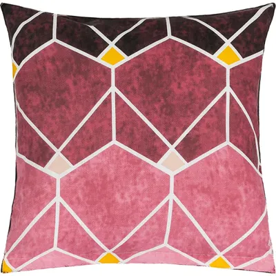 Zdjęcie produktu dla Poszewka bawełniana - 40x40 cm - czarna, różowa