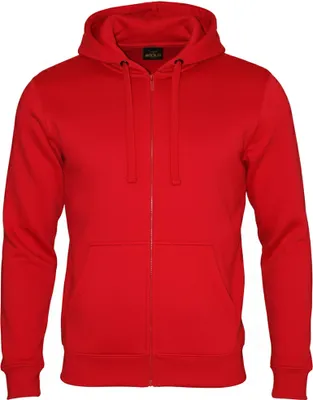 Produktbild von ROCK-IT Apparel Heavy Zipper Hoodie - Robuster Herren Kapuzenpullover mit Reißverschluss 3XL Rot