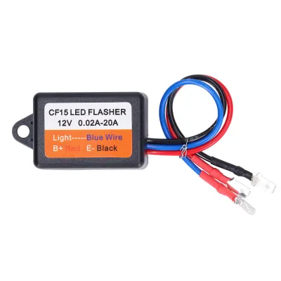 Zdjęcie produktu dla Kontroler stroboskopu błyskowego, moduł automatycznego błysku, przekaźnik migającego światła LED 12 V 0,02–20 A