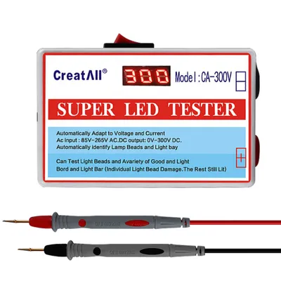 Obrázek produktu pro CA-300V LED žárovka korálková světelná lišta TV tester LED pásek korálková žárovka deska testovací nástroj Kapacitní dioda test napětí s přepínačem